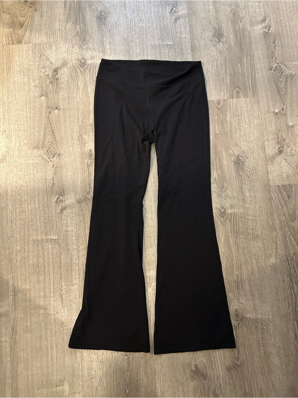 lululemon athletica Black Flared Yoga Pants 8